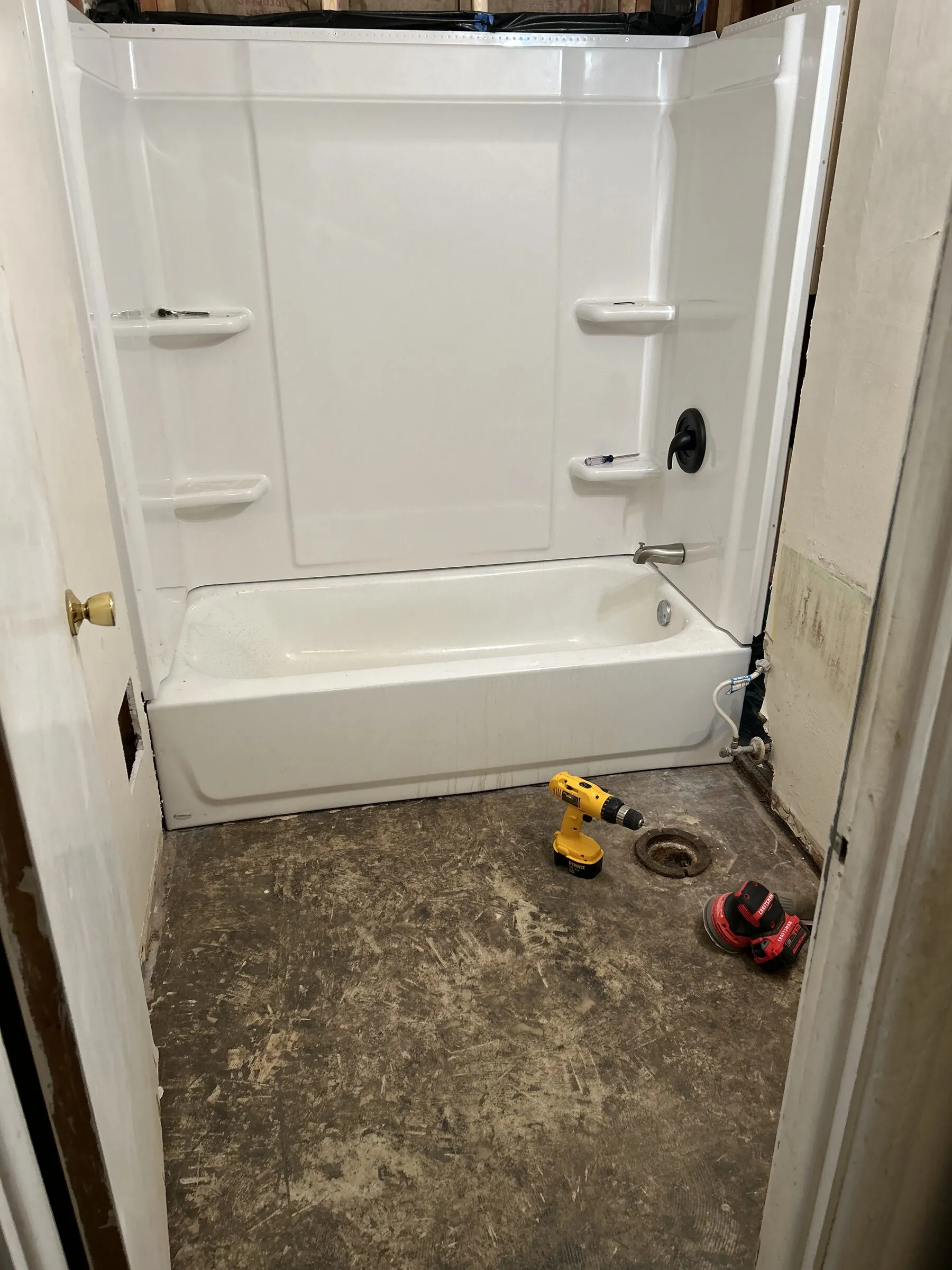 Finished bathroom remodel