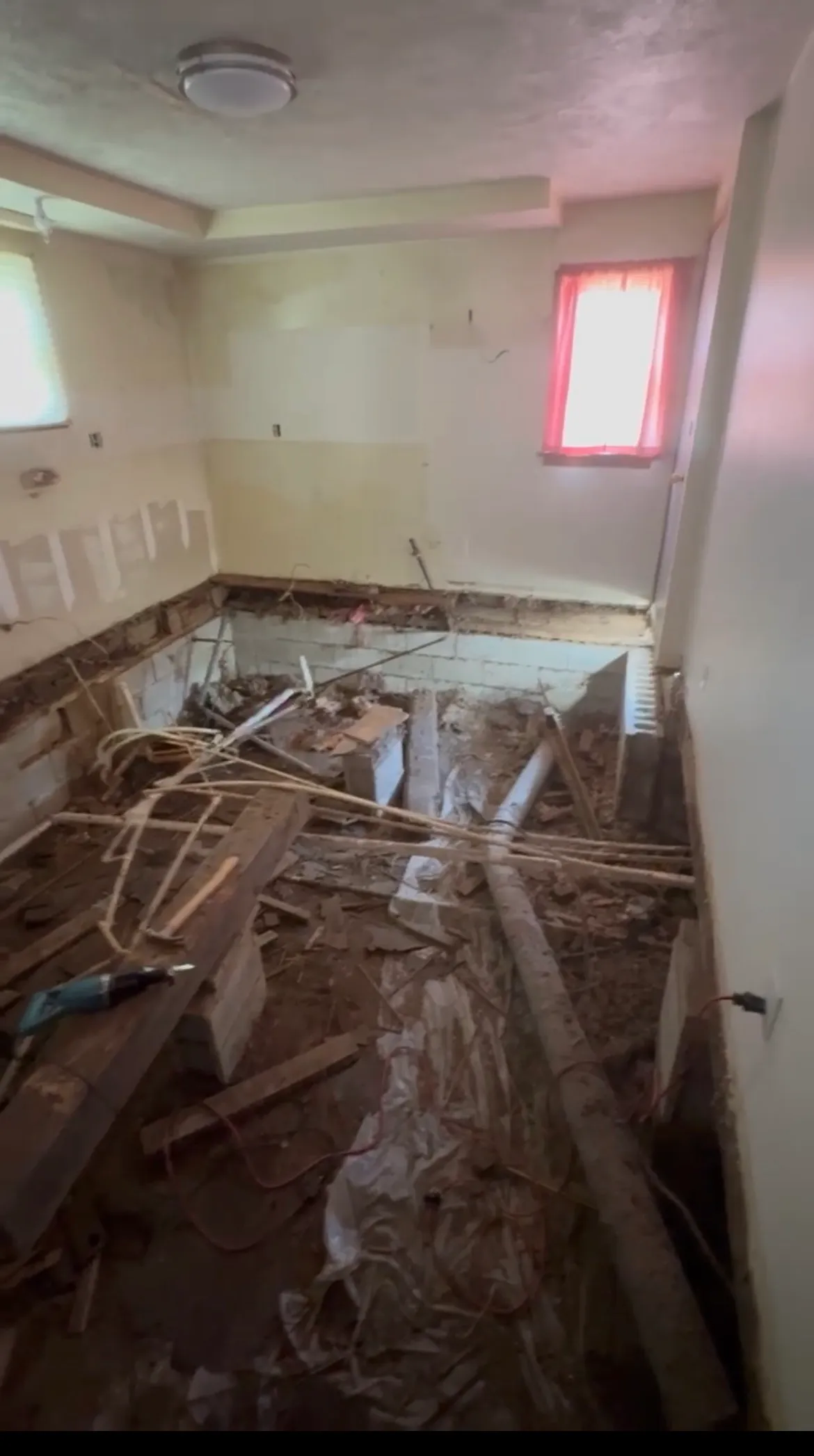 floor demolished