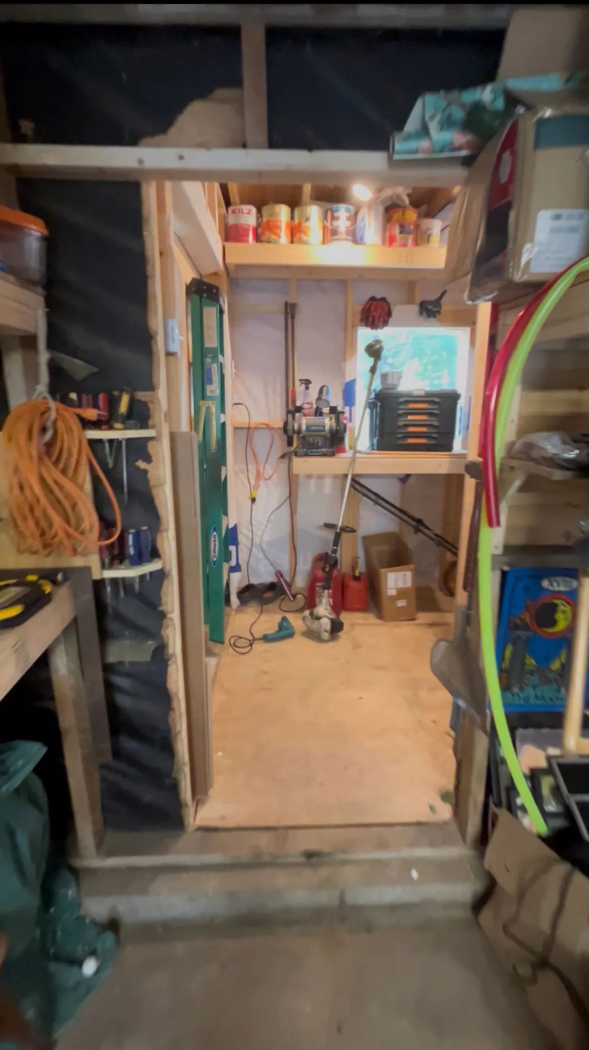 Inside the paint room